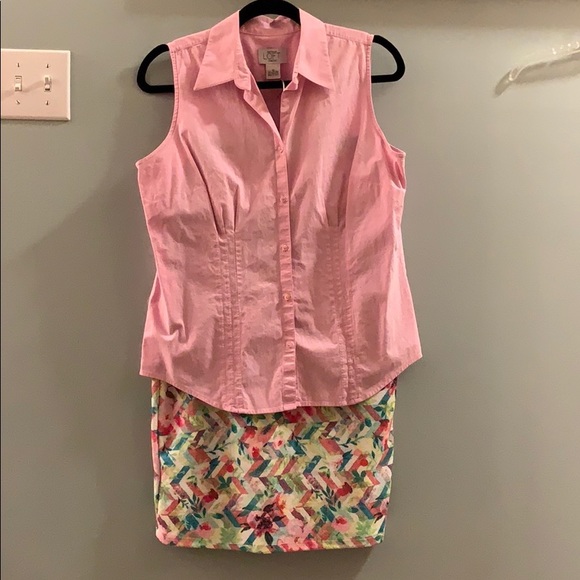 Loft Cotton Sleeveless Blouse - Picture 5 of 5